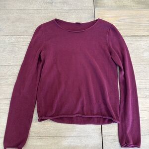 Brandy Melville Long Sleeve Crewneck Top - Plum